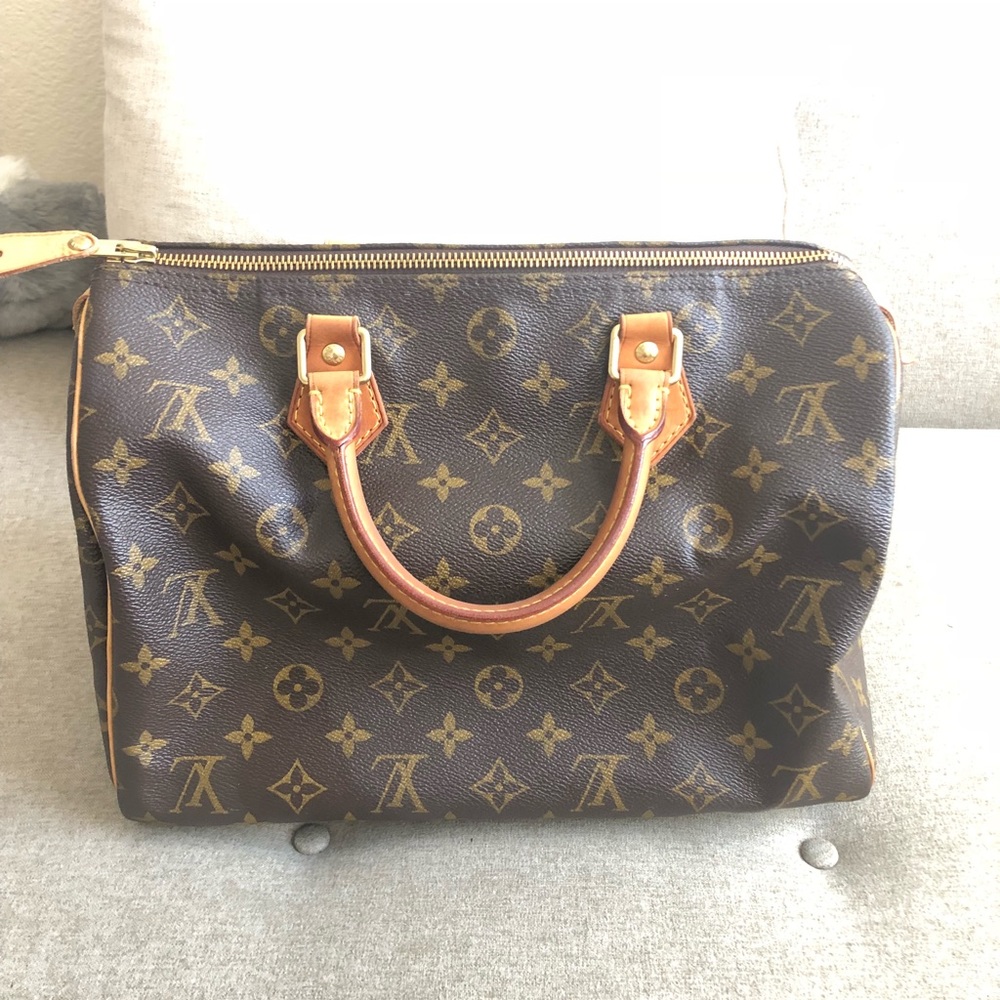 Louis Vuitton Monogram Canvas Travel Bag in Brown and Tan